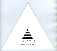 Pyramid Grill Triangle Shaped Menu Fairmont Hotel Dallas Texas 2006 - £32.61 GBP