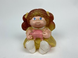 Vtg 80s Cabbage Patch Doll Piggy Bank Girl w/ Blue Eyes 1983 - £10.49 GBP