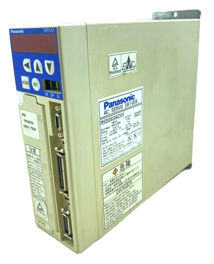 Panasonic 3PH 750w Servo Driver MSD083A2XX  - $198.00