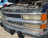 1994 1998 Chevrolet 2500 OEM Grille Chrome With All Lights Decent Shape - $185.63