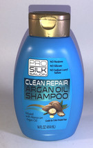 Pro Silk Salon Argan Oil Shampoo Clean &amp; Repair With Moroccan 14 Oz-NEW-SHIP24 - £7.80 GBP
