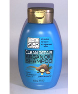 Pro Silk Salon Argan Oil Shampoo Clean &amp; Repair With Moroccan 14 Oz-NEW-... - £9.08 GBP