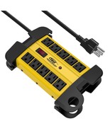 Heavy Duty Surge Protector Power Strip 10-Outlet Metal Industrial Power ... - £55.87 GBP