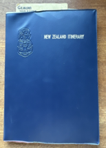 1979 New Zealand Travel Itinerary Air New Zealand Ephemera Transit Card ... - £38.75 GBP