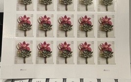 USPS  Sheet of 10  Contemporary Boutonniere Flowers Wedding  - £6.42 GBP