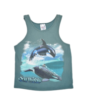 Vintage Sea World Shirt Mens S Tank Top Killer Whale Shamu Nature Animals USA - £14.99 GBP