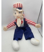 Vtg Uncle Sam Plush Toy - $14.95