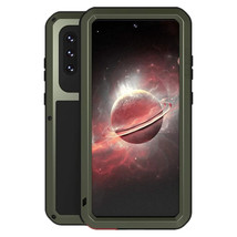 LOVE MEI Galaxy A72 Case, Built-in Tempered Glass Outdoor Sports Military Alumin - £23.20 GBP