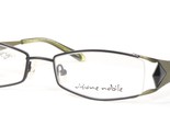 Visione Nobile VD 241 C3 Noir / Vert Olive Unique Rare Eyeglassese 52-18... - $96.07
