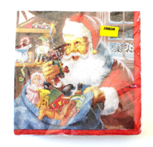 Trend Setters Paper Napkins Santa Claus Gifts 30 Beverage 9 7/8&quot; New Vintage - £3.94 GBP