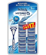 Schick Hydro 5 Holder + Blade 17pc for Shaver Japan Import Official Expr... - $857.64 MXN