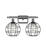 Bath Vanity Light Lake Placid 8&quot; Polished Chrome Ballston 516-2W-PC-CE-8-BK - $381.13 CAD