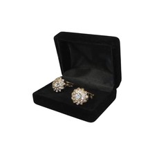 Men J.Valintin Cufflinks With Bold Stones Plated Gold Vito Rofolo V45-2 image 5