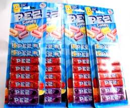 4 Pez Candy For Dispenser Refill Sugar Cookie Cherry Strawberry Grape 2.32 Oz - £23.58 GBP
