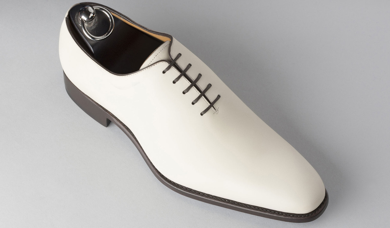 New Men's Handmade white leather whole cut oxfords for men white dress shoes 201