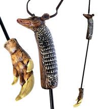 Western Armadillo Claws Long Reach Hand Back Scratcher Wall Hanging Figu... - £20.82 GBP