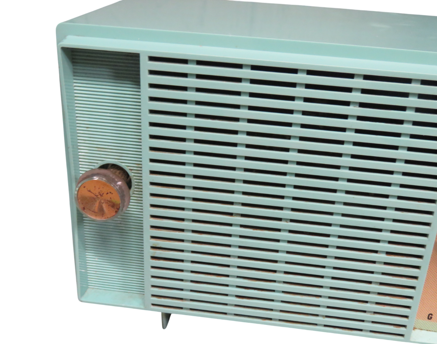 Turquoise 1959 General Electric Model T129 AM Vintage Radio Mid Century Item image 3