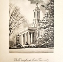 Pennsylvania State University 1957 Calendar Photogravure Old Main Colleg... - $69.99