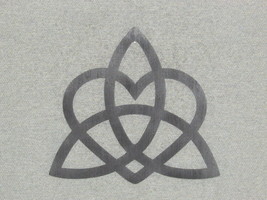 Celtic Heart KNOT Wood Wall Decor Art Celtic Triquetra Symbol  - £15.94 GBP