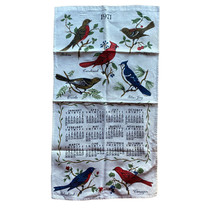 Vintage 1971 Wall Calendar Decor Birds Robin Cardinal Oriole Blue Jay Warbler - £11.32 GBP