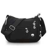Lightweight Shoulder Bag Solid Contracted  Messenger Bag More Zippers Wa... - £30.26 GBP