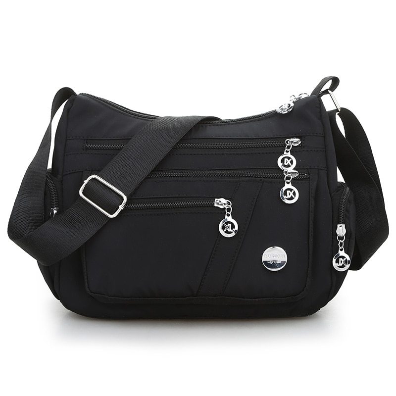Primary image for Lightweight Shoulder Bag Solid Contracted  Messenger Bag More Zippers Waterproof