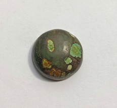 Turquoise Cabochon, Hubei, China 18.7Ct Round Cabochon 22mm Teal Yellow Orange - £14.51 GBP