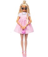 Barbie Deluxe Style Doll #3 Blonde Hair Pink Pastel Dress Size 3 - $34.02 CAD