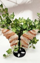 Fire Quartz Crystal Butterfly Wings And Custom Stand, Crystal Energy Cry... - $44.54