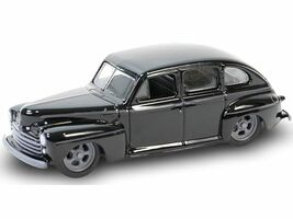 1948 Super Deluxe Lowrider Black Black Bandit Series 29 1/64 Diecast Model Car b image 2