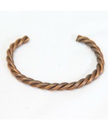 Vintage Solid Copper Braided Twisted Cuff Bracelet  Women  D - $12.73