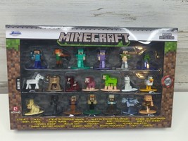 Jada Toys Minecraft 1.65&quot; Die-cast Metal Collectible Figurine 20-Pack Series 6 - £23.90 GBP