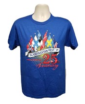 2009 Scandinavian Fest 25th Anniversary Adult Small Blue TShirt - $19.80