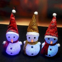 Novelty Glowing Snowman Night Light - $276.58 MXN