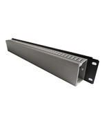 1.5U 19&quot; horizontal cable management panel, PVC duct black panel - $265.55 MXN