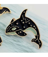 Orca Whale Constellation Enamel Pin - Lapel Pins Brooch Badge Metal - New! - $4.50