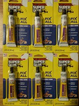 6 Original Super Glue Fix All Adhesive Tubes ~ Fresh ~ 5/8 Fl Oz Retail Pack - £21.64 GBP