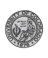 UNIVERSITY OF COLORADO IRON ON PATCH 2.95" Round Seal Embroidered Appliq... - $4.95