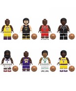 8pcs NBA Basketball Players Kobe Bryant Harden Durant O&#39;Neal James Minif... - €16,25 EUR