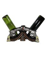 Western Cowboy Double Six Shooter Gun Pistols With Bullets 2 Slots Wine ... - $41.99