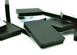 25mm x 38mm x 6mm Tall  Rubber Feet Rectangle   Bumpers     3M Adhesive Backing - £8.30 GBP+