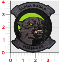Marine Corps HMH-466 Wolfpack Alpha Squad Hook &amp; Loop Embroidered Patch - £31.62 GBP