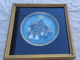 P Buckley Moss Collector Art Plate A Family Christmas 1997 Framed. - £51.76 GBP