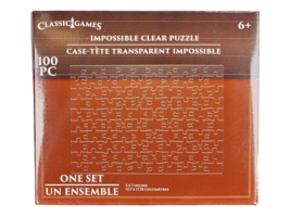 Classic Games Impossible Clear Puzzle 100 Piece 5&quot; x 7&quot; BRAND NEW - $7.87