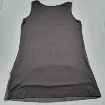 August Silk Womens Tank Size S Black Stretch Preppy Ruffle Scoop Neck Chic Top - £10.91 GBP