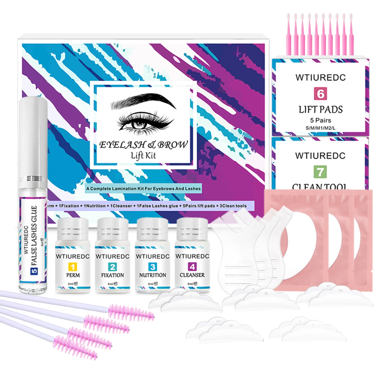 Eye Lash Lift Kit Eyelash Perm Kit Lash Curling Eyelash Extensions Professional  - £99.45 GBP