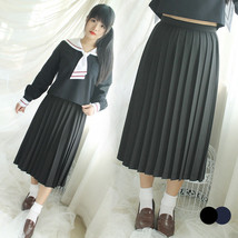Majisuka Gakuen Women Furyo JK Sailor Long School Uniform Pleated Skirt ... - £31.46 GBP