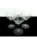 Set of Four Wine Glasses, 8-Point Starburst, 6 Ounce, 1/4&quot; Stem, Fostori... - £23.19 GBP