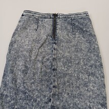 Iris Jeans Acid Wash Denim Pencil Skirt Women’s Size Large Stretch Rear Zipper image 12