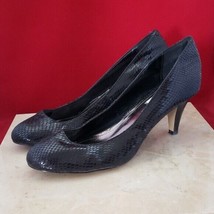 Steve Madden Heels Black Scale Pattern Heels - Size 8.5 - $16.99